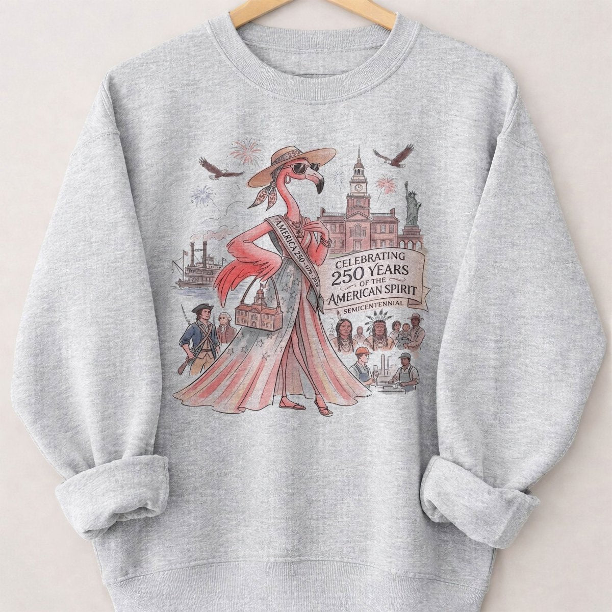 Celebrating 250 Years of The American Spirit Semicentennial Tee - FlamingoAholic