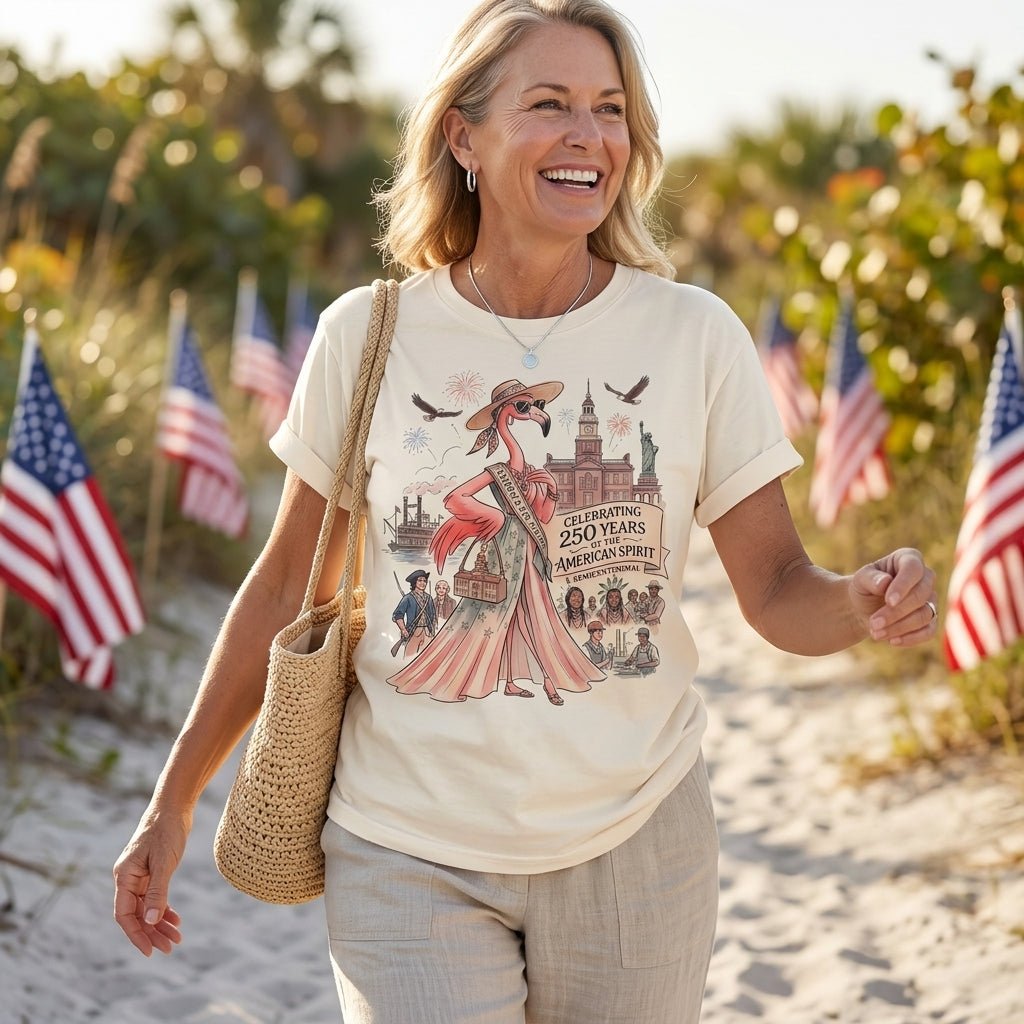 Celebrating 250 Years of The American Spirit Semicentennial Tee - FlamingoAholic