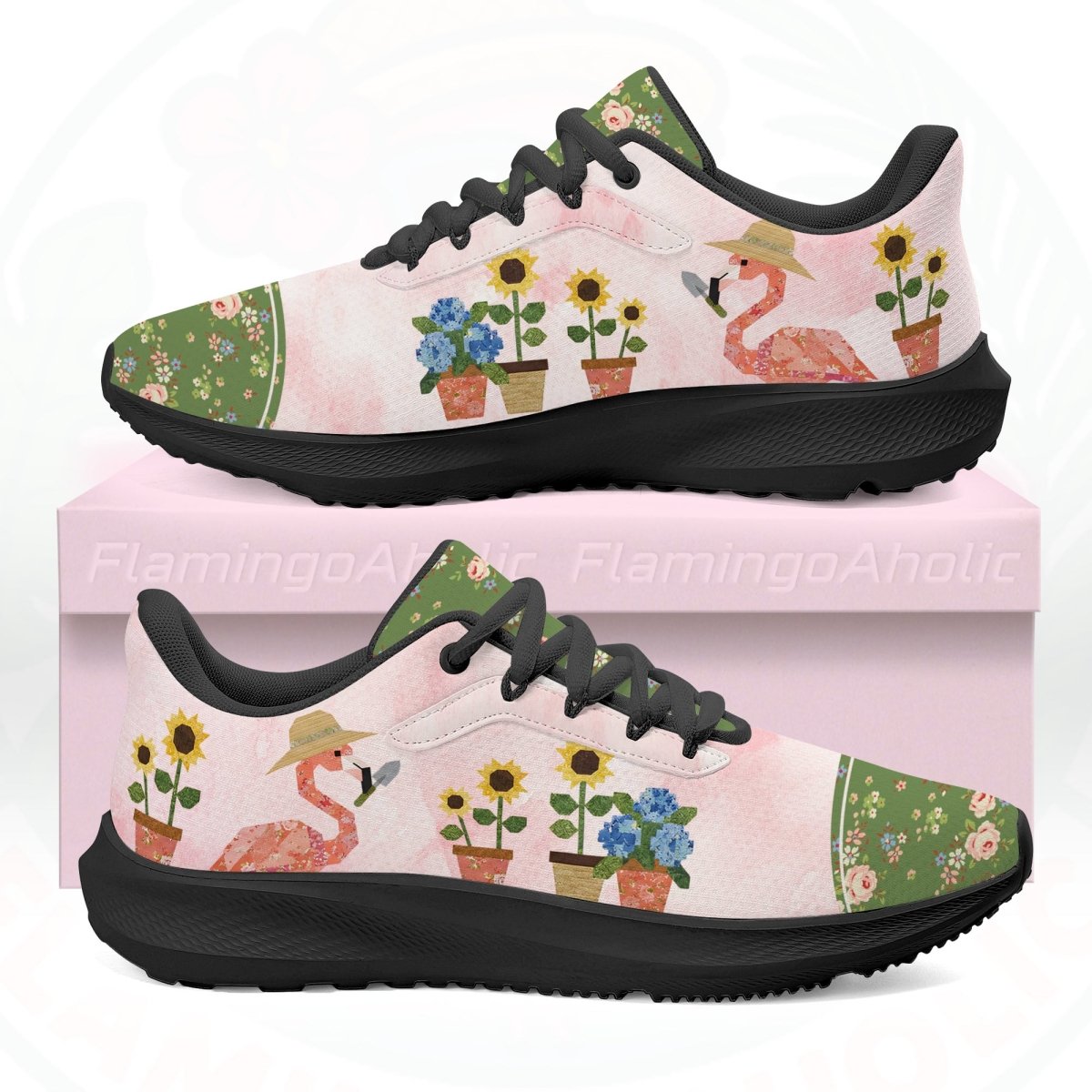 Charming Flamingo Gardener Cloud Walking Shoes - Ultra Light Premium Sneaker - FlamingoAholic