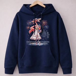 Cheers to 250 America's Graceful Legacy Flamingo July 4th Shirt - FlamingoAholic