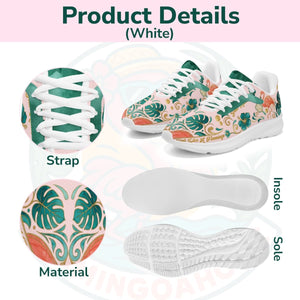 Custom Flamingo & Pickleball Cloud Sneakers - Personalized Tropical Comfort Shoes - FlamingoAholic