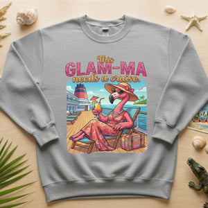 Fabulous Flamingo Glam - Ma Cruise T-Shirt - Funny Vacation Gift for Grandma - FlamingoAholic