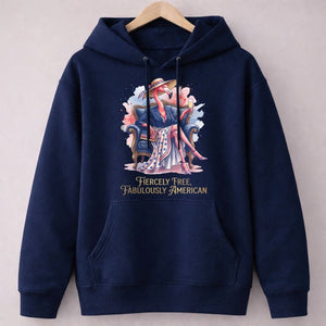 Fiercely Free Fabulously American Flamingo July 4th Shirt - FlamingoAholic