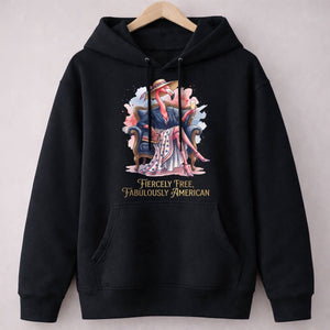 Fiercely Free Fabulously American Flamingo July 4th Shirt - FlamingoAholic