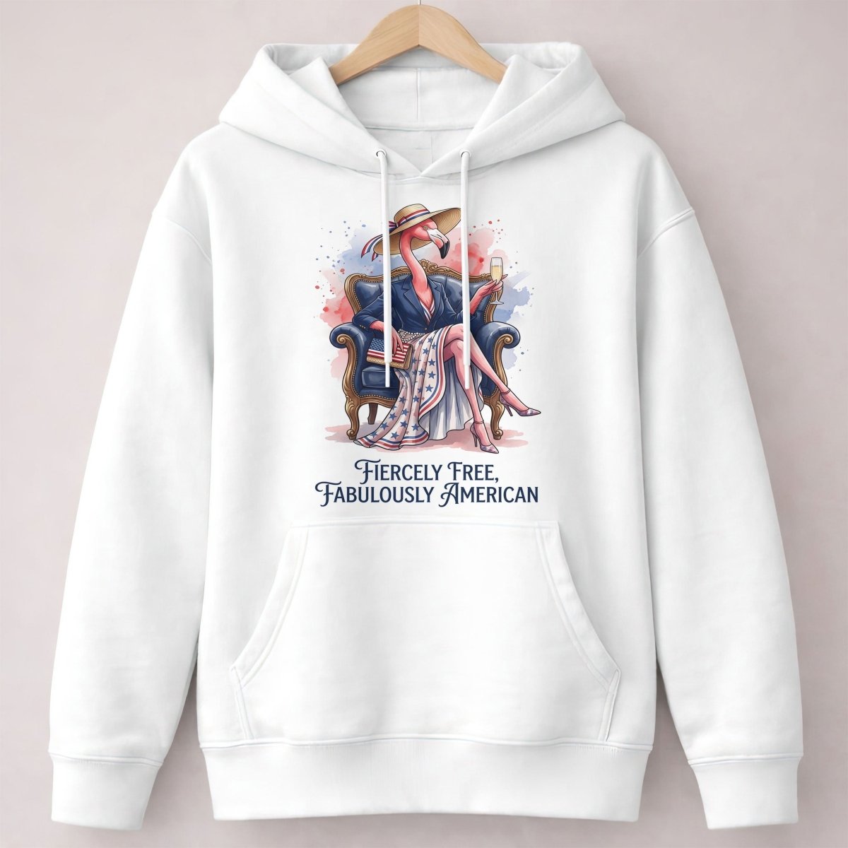 Fiercely Free Fabulously American Flamingo July 4th Shirt - FlamingoAholic