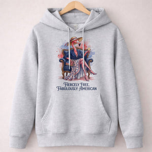 Fiercely Free Fabulously American Flamingo July 4th Shirt - FlamingoAholic