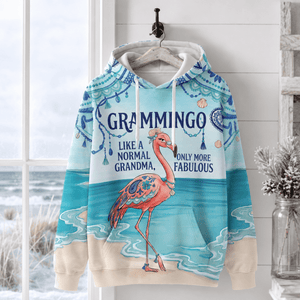 Flamingo Hoodie for Women, Grammingo Grandma Hoodie, Funny Flamingo Gift for Grandma - FlamingoAholic