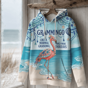 Flamingo Hoodie for Women, Grammingo Grandma Hoodie, Funny Flamingo Gift for Grandma - FlamingoAholic