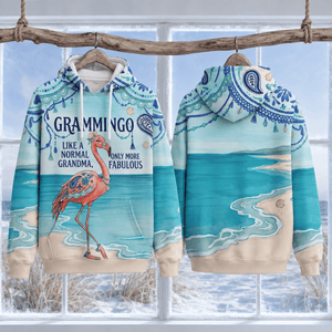Flamingo Hoodie for Women, Grammingo Grandma Hoodie, Funny Flamingo Gift for Grandma - FlamingoAholic