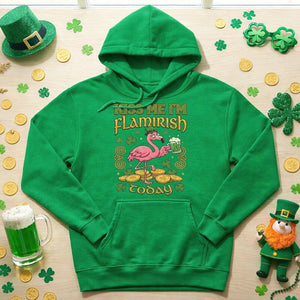 Flamingo Leprechaun 'Kiss Me I'm Flamirish Today' T-Shirt - Funny St. Patrick's Day Tee for Her - FlamingoAholic