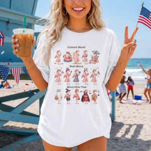 Flamingo Mood Swings Patriotic July 4th & Halloween Shirt - FlamingoAholic