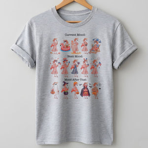 Flamingo Mood Swings Patriotic July 4th & Halloween Shirt - FlamingoAholic