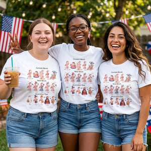 Flamingo Mood Swings Patriotic July 4th & Halloween Shirt - FlamingoAholic
