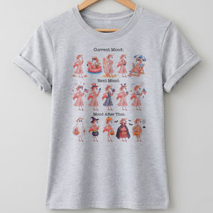 Flamingo Mood Swings Patriotic July 4th & Halloween Shirt - FlamingoAholic