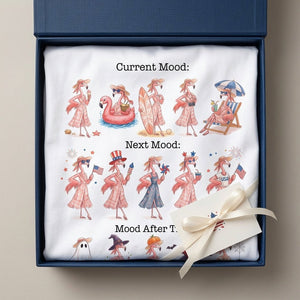 Flamingo Mood Swings Patriotic July 4th & Halloween Shirt - FlamingoAholic