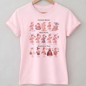 Flamingo Mood Swings Patriotic July 4th & Halloween Shirt - FlamingoAholic