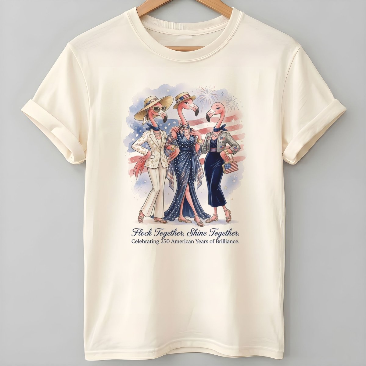 Flock Together, Shine Together: Celebrating 250 Years Shirt - FlamingoAholic