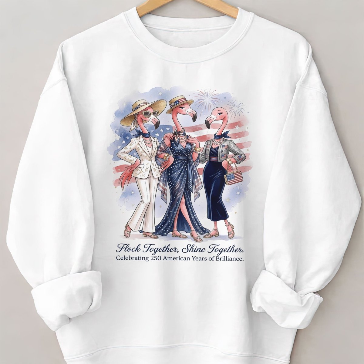Flock Together, Shine Together: Celebrating 250 Years Shirt - FlamingoAholic