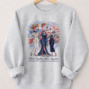 Flock Together, Shine Together: Celebrating 250 Years Shirt - FlamingoAholic