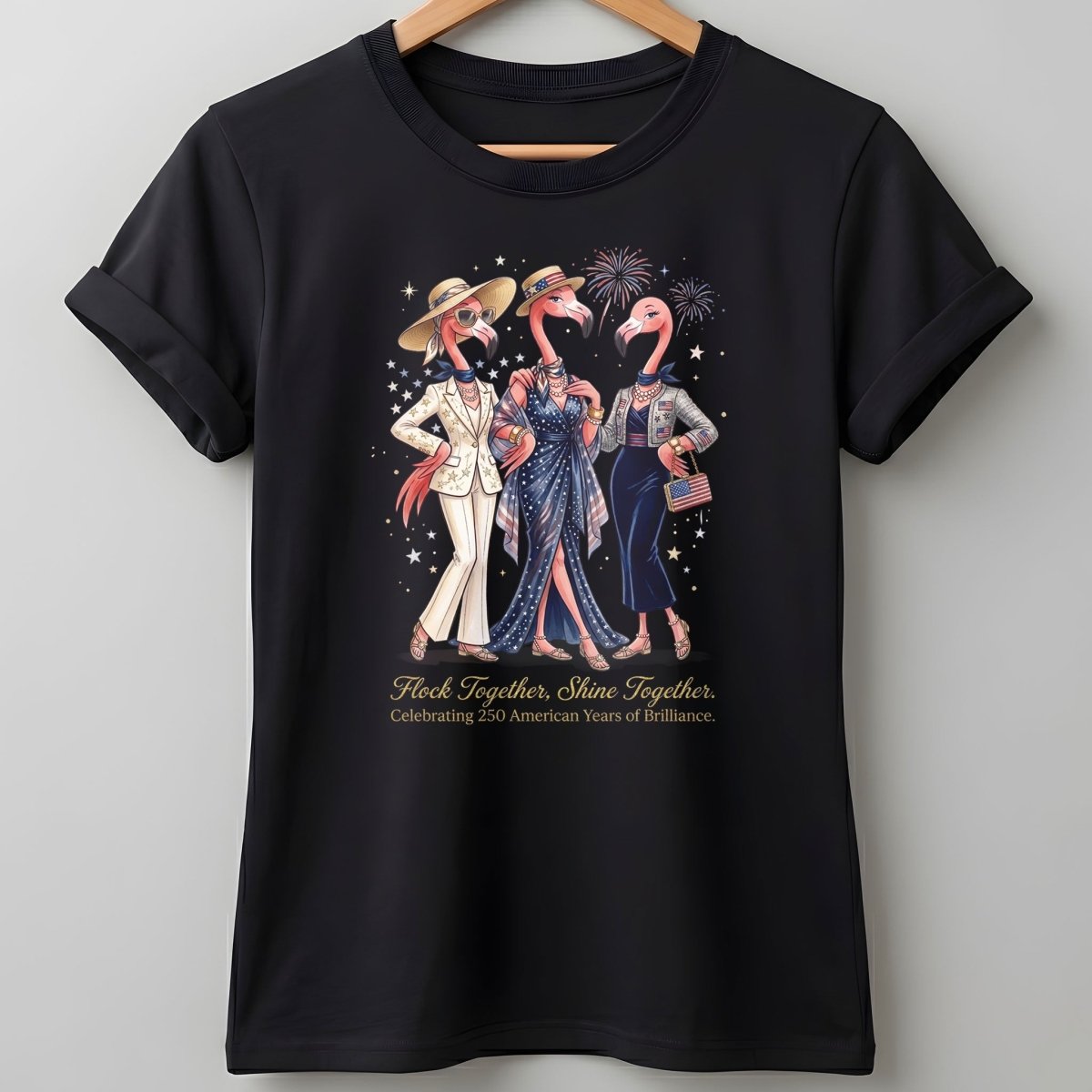 Flock Together, Shine Together: Celebrating 250 Years Shirt - FlamingoAholic