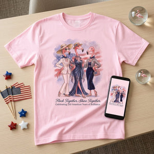 Flock Together, Shine Together: Celebrating 250 Years Shirt - FlamingoAholic