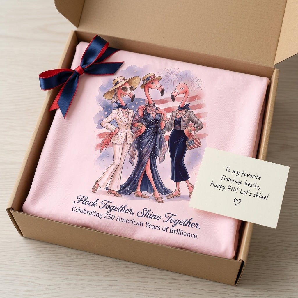 Flock Together, Shine Together: Celebrating 250 Years Shirt - FlamingoAholic