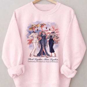 Flock Together, Shine Together: Celebrating 250 Years Shirt - FlamingoAholic