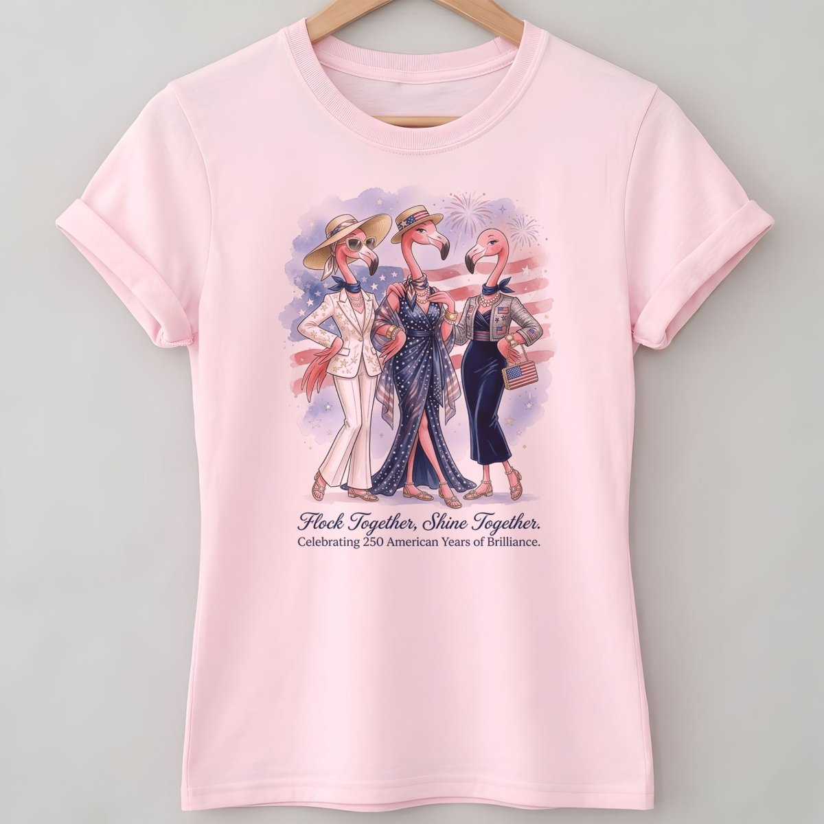 Flock Together, Shine Together: Celebrating 250 Years Shirt - FlamingoAholic
