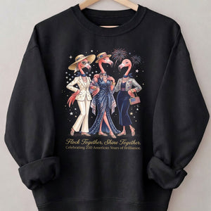 Flock Together, Shine Together: Celebrating 250 Years Shirt - FlamingoAholic