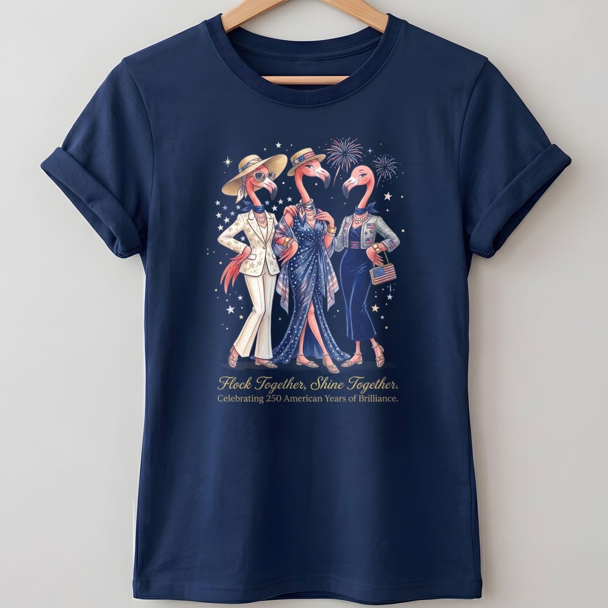 Flock Together, Shine Together: Celebrating 250 Years Shirt - FlamingoAholic