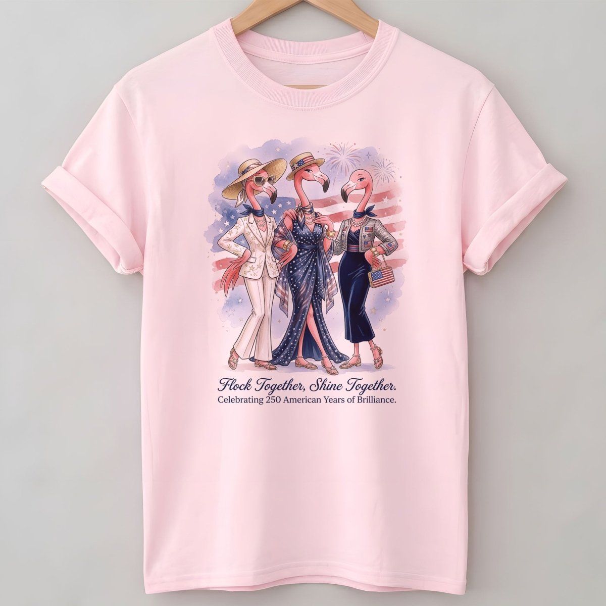 Flock Together, Shine Together: Celebrating 250 Years Shirt - FlamingoAholic