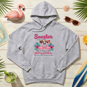 Flocking Fabulous Seester Flamingo T-Shirt - Funny Sister Best Friend Gift - FlamingoAholic