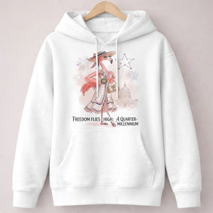 Freedom Flies High A Quarter Millennium Flamingo July 4th Shirt - FlamingoAholic