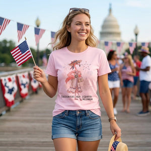 Freedom Flies High A Quarter Millennium Flamingo July 4th Shirt - FlamingoAholic
