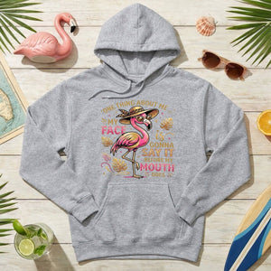 Funny Flamingo Sarcastic Shirt – My Face Is Gonna Say It Before My Mouth Does Graphic Tee - FlamingoAholic