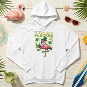 Funny Let's Get Flocked Up St. Patrick's Day Flamingo T-Shirt - Irish Beer Party Tee - FlamingoAholic