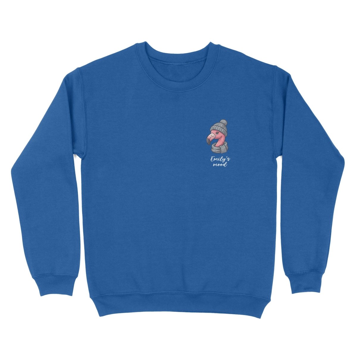 Funny Personalized January Flamingo Sweater - Winter Mood Cozy Heavy Blend - FlamingoAholic