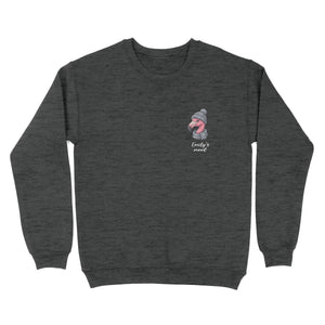 Funny Personalized January Flamingo Sweater - Winter Mood Cozy Heavy Blend - FlamingoAholic