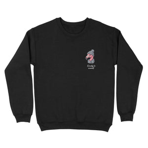 Funny Personalized January Flamingo Sweater - Winter Mood Cozy Heavy Blend - FlamingoAholic
