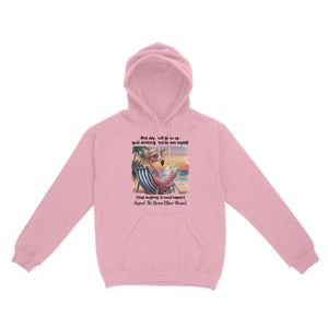 Funny Sarcastic Flamingo Beach Quote Hoodie - Personalized Queen Gift for Her - FlamingoAholic