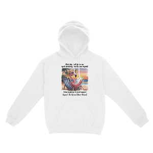 Funny Sarcastic Flamingo Beach Quote Hoodie - Personalized Queen Gift for Her - FlamingoAholic