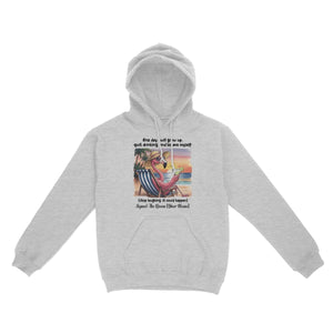 Funny Sarcastic Flamingo Beach Quote Hoodie - Personalized Queen Gift for Her - FlamingoAholic