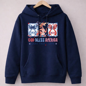 God Bless America Land That I Love Flamingo July 4th Shirt - FlamingoAholic