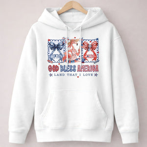 God Bless America Land That I Love Flamingo July 4th Shirt - FlamingoAholic