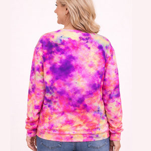 Groovy Tie - Dye Hippie Flamingo AOP Sweatshirt & Tee - Ultimate Comfort Apparel - FlamingoAholic