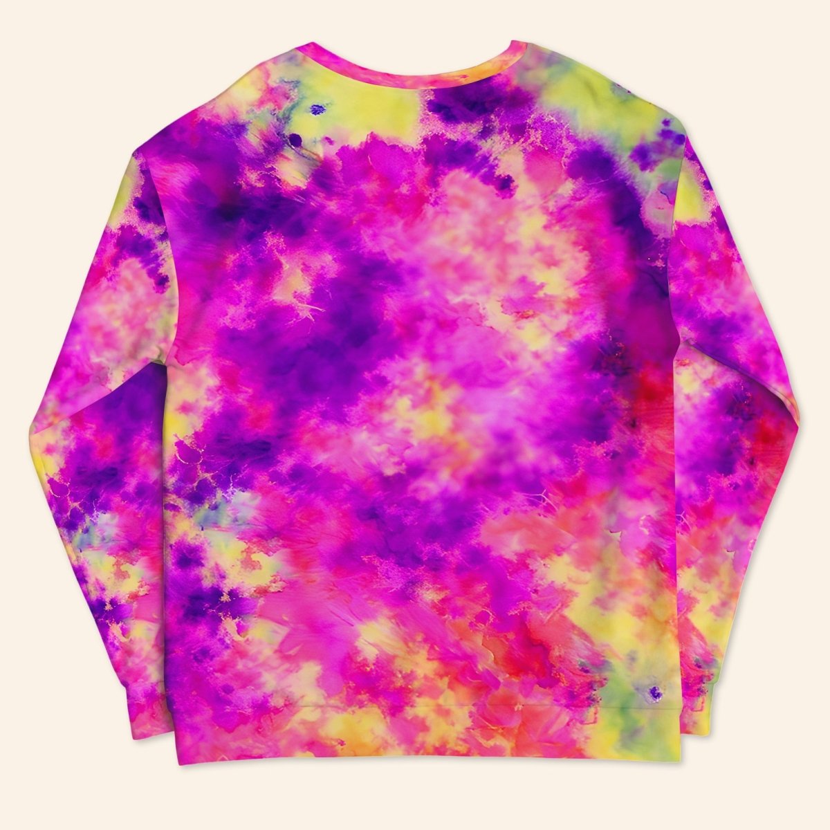 Groovy Tie - Dye Hippie Flamingo AOP Sweatshirt & Tee - Ultimate Comfort Apparel - FlamingoAholic