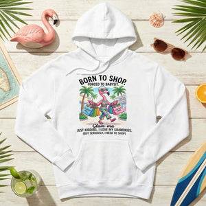 Hilarious Flamingo Glam - ma Shopping T-Shirt - Funny Grandma Gift Idea - FlamingoAholic