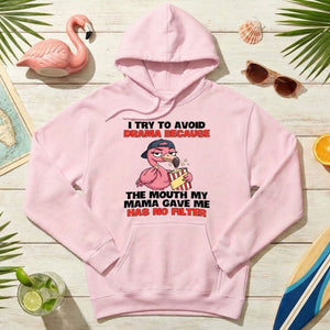 Hilarious "No Filter" Flamingo T-Shirt for Women - Sarcastic Quote Drama Tee - FlamingoAholic