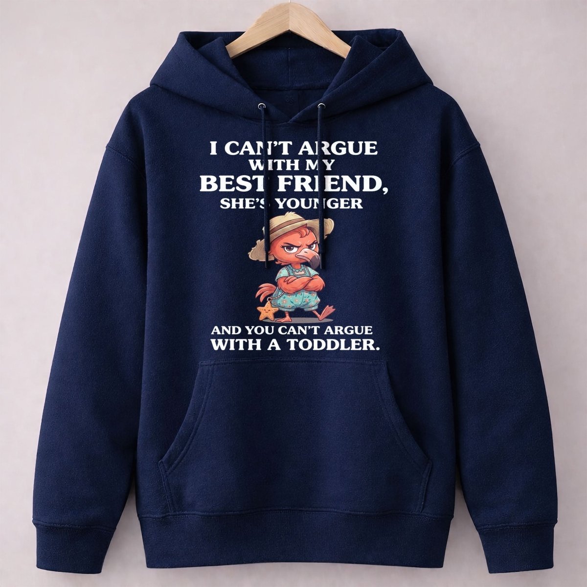 I Can't Argue With My Best Friend She's Younger Toddler Flamingo Shirt - FlamingoAholic