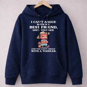 I Can't Argue With My Best Friend She's Younger Toddler Flamingo Shirt - FlamingoAholic